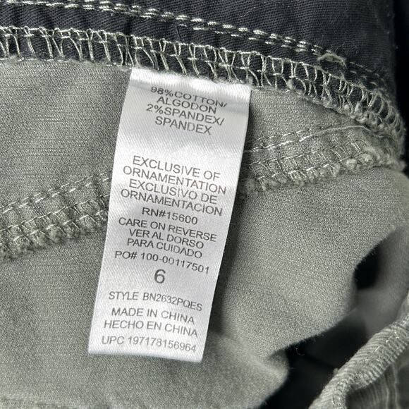 Democracy Ab Technology Corduroy Pants Green Size 6 High Rise Straight Leg - Picture 8 of 9